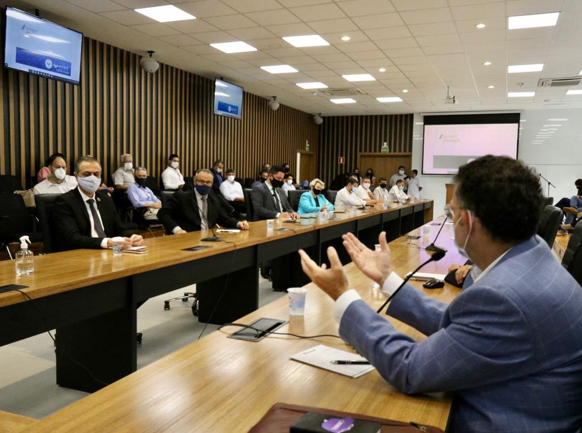 Solenidade de instalação da Representação da Invest Paraná na Região Oeste, com sede em Foz do Iguaçu. Foto: Agência Estadual de Notícias/Divulgação