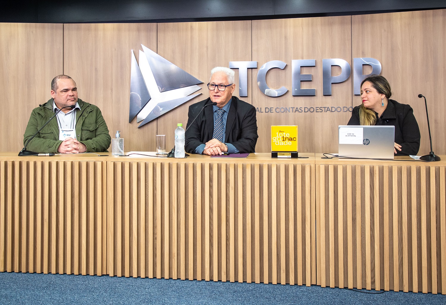 O procurador-geral do Ministério Público de Contas, Gabriel Guy Léger, palestra no evento comemorativo ao aniversário de 63 anos do MPC-PR, realizado no auditório do TCE-PR nesta sexta-feira (27 de junho)