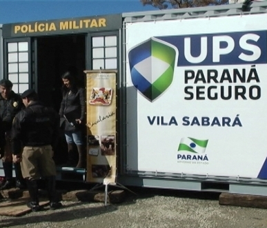 Unidade do Programa Paraná Seguro, na Vila Sabará, em Curitiba. Foto: Divulgação