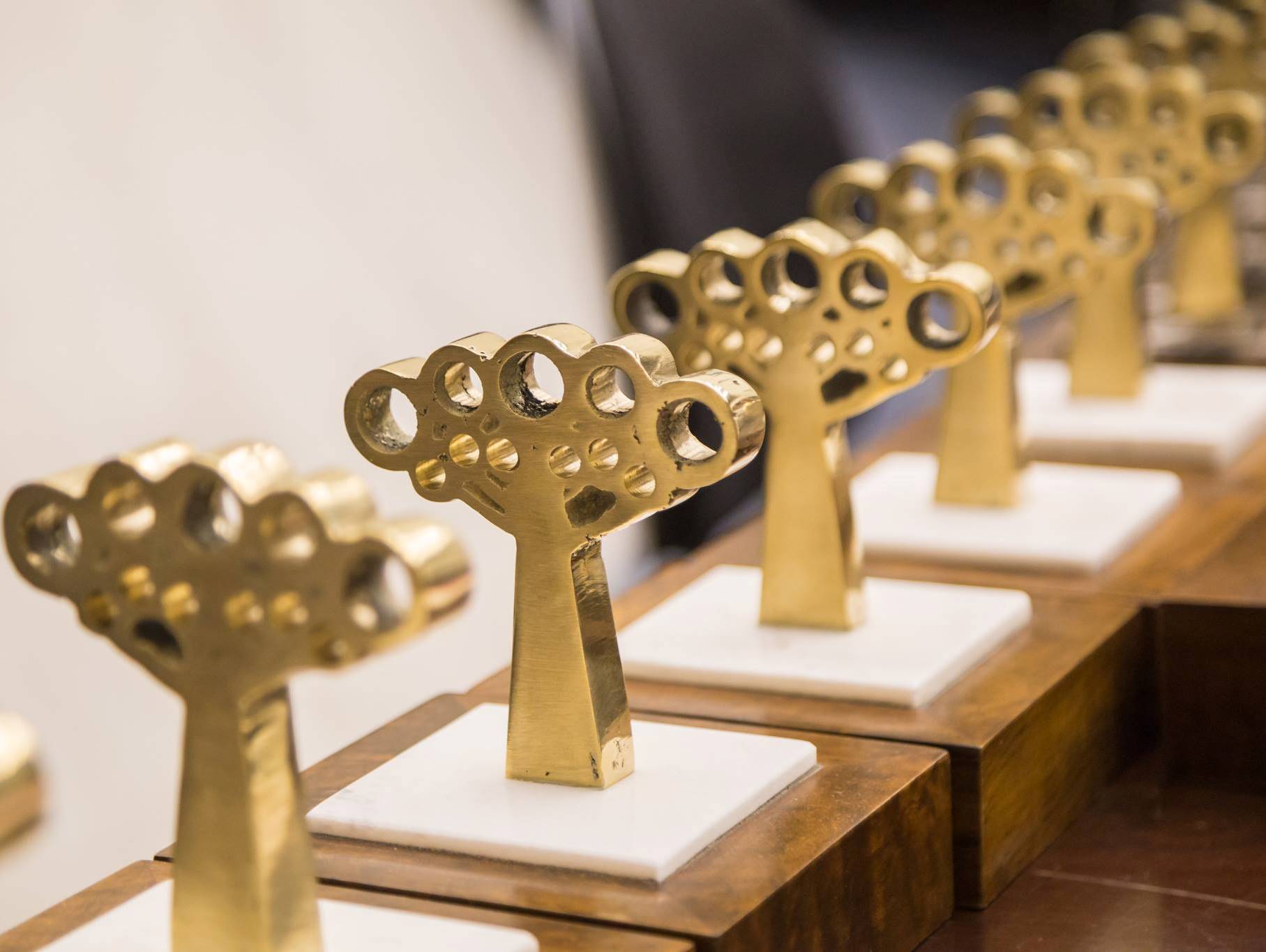 Troféus do Prêmio Gestor Público Paraná (PGP-PR). Foto: Divulgação