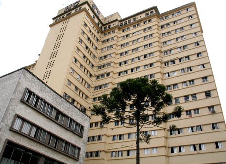 Hospital de Clínicas da Universidade Federal do Paraná, no bairro Alto da Glória, em Curitiba. Foto: Divulgação/UFPR