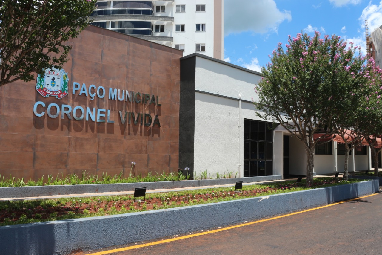 Prefeitura Municipal de Coronel Vivida, no Sudoeste do Estado. Fofo: Arquivo/Portal Vividense