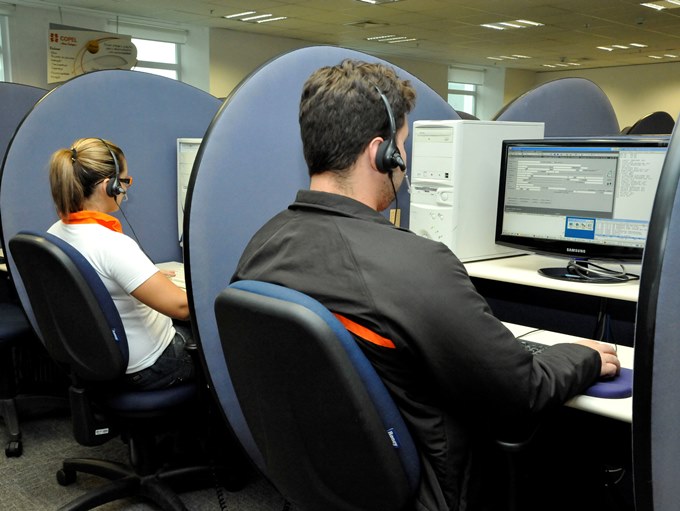Serviço de atendimento ao cliente da Copel Distribuição S.A. Foto: Divulgação