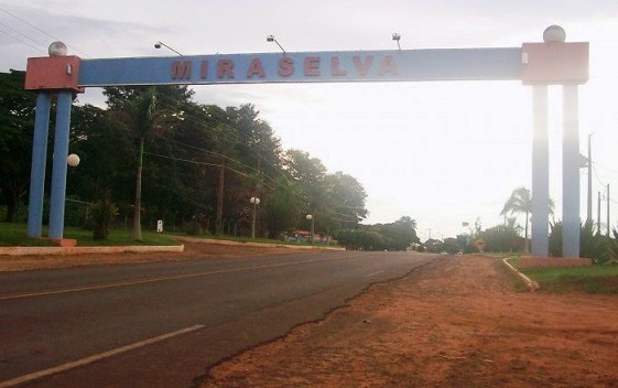 Portal de entrada de Miraselva, município da região Norte do Estado do Paraná