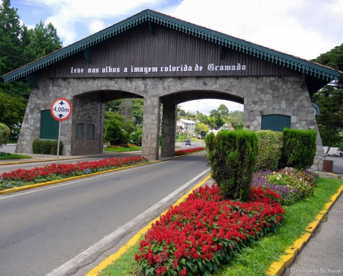 Portal de Gramado, município turístico da Serra Gaúcha. Foto: Divulgação