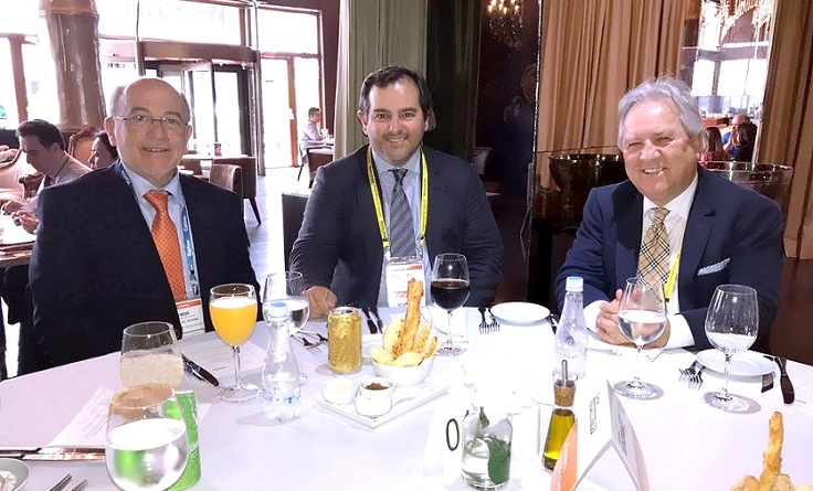 Aroldo Cedraz, ministro presidente do TCU; Ivan Bonilha, conselheiro presidente do TCE-PR; e Nestor Baptista, conselheiro decano do TCE-PR. Foto: divulgação
