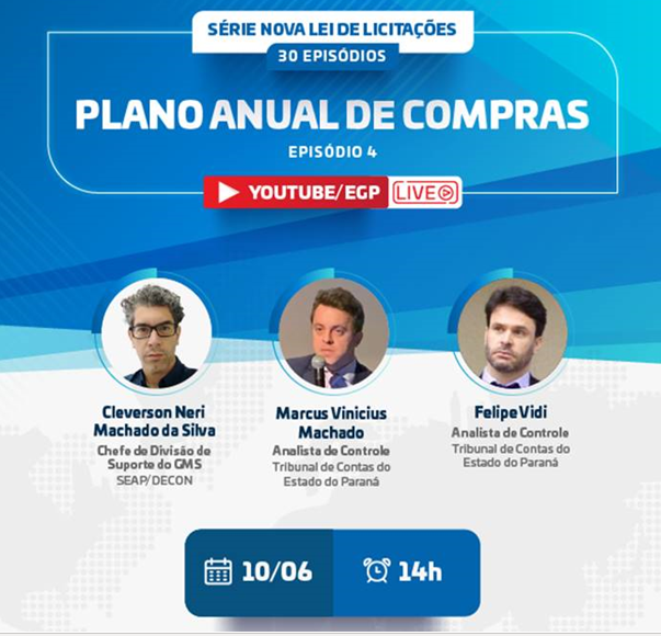 Série sobre a Nova Lei de Licitações debaterá o Plano Anual de Compras.