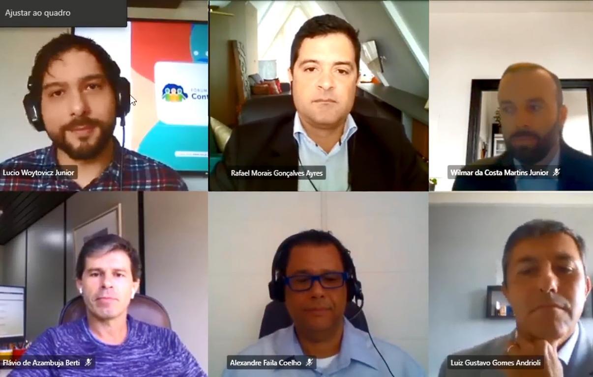 Participantes do Fórum de Controle Social, transmitido ao vivo nesta quinta-feira (24 de setembro)