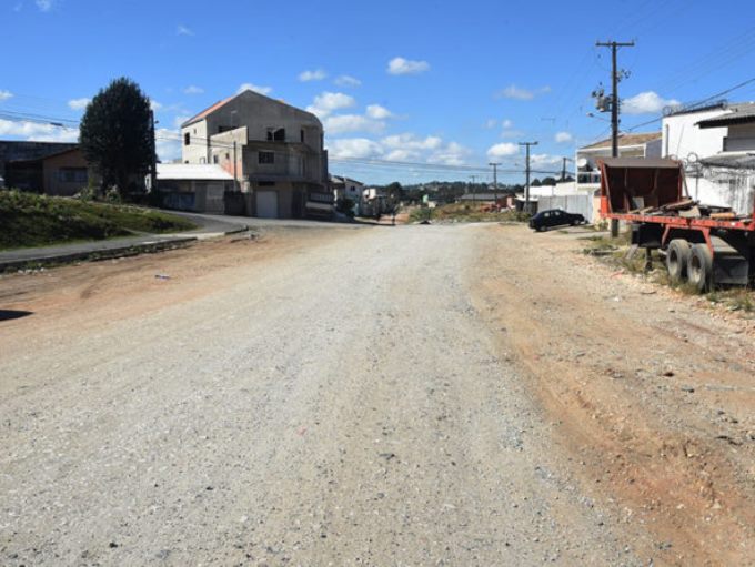 Rua João D'Agostin, em Colombo, município da Região Metropolitana de Curitiba. Foto: Divulgação/Prefeitura de Colombo