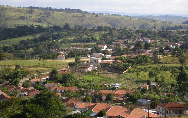 Vista aérea de Sapopema, município da região do Norte pioneiro do Paraná