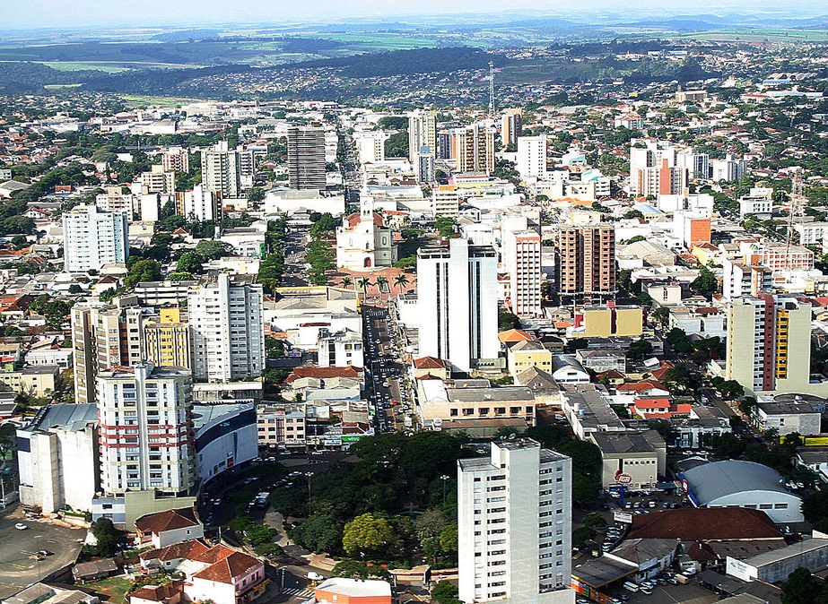 Vista aérea de Apucarana, município da Região Norte do Paraná. Foto: Divulgação
