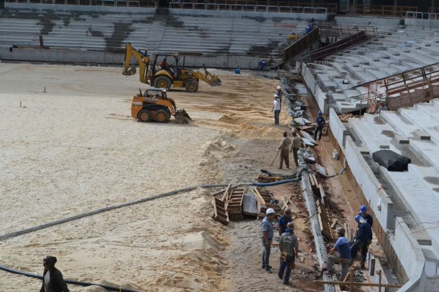 Imagem da Obra na Arena da Baixada divulgada no site do Clube Atlético Paranaense