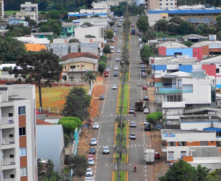 Vista da sede urbana de Dois Vizinhos, município da Região Sudoeste do Paraná. Foto: Divulgação