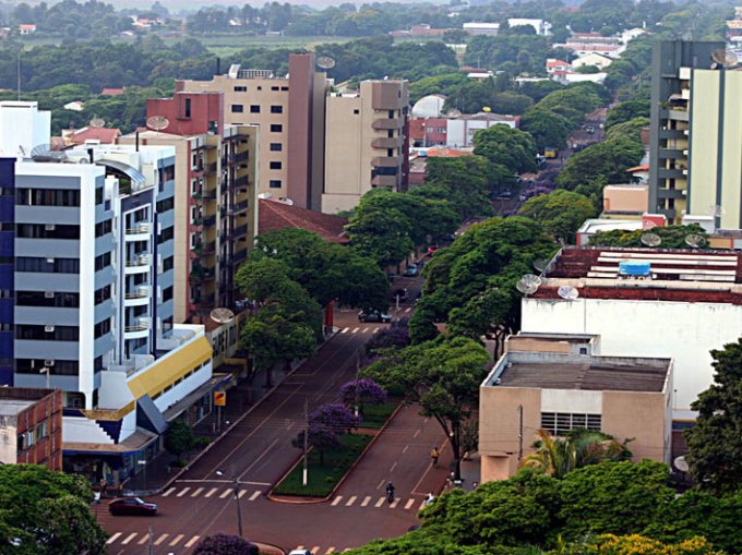 Vista da área central de Palotina, município da região Oeste do Paraná. Foto: Divulgação