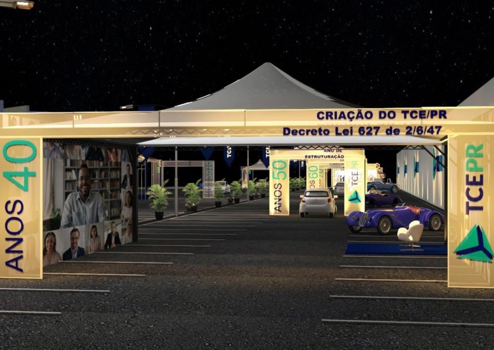 Perspectiva da exposição histórica sobre os 74 anos do TCE-PR