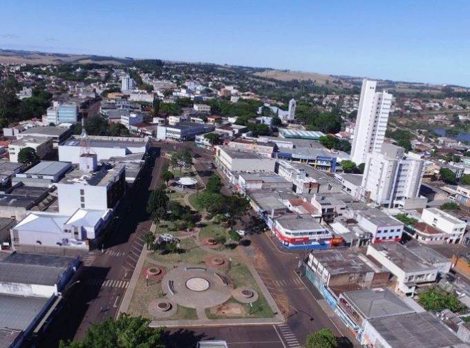 Vista de Ivaiporã, principal município da Região Central do Paraná. Foto: Divulgação