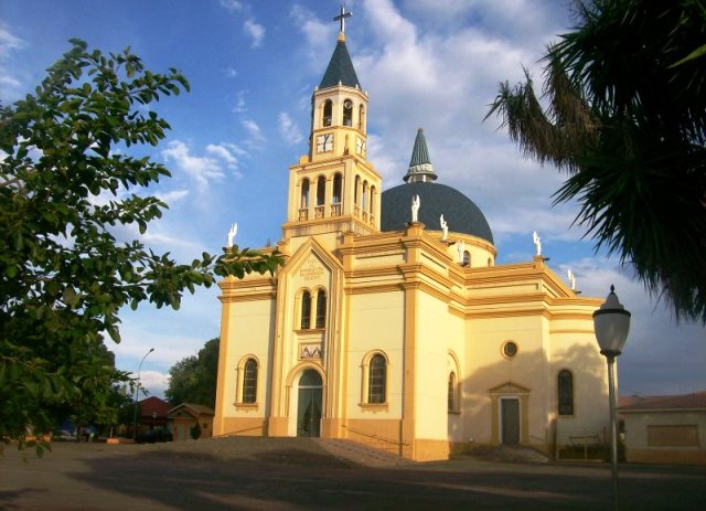 Vista da área central de Uraí, município do Norte Pioneiro do Paraná, a partir da Igreja Matriz. Foto: Divulgação