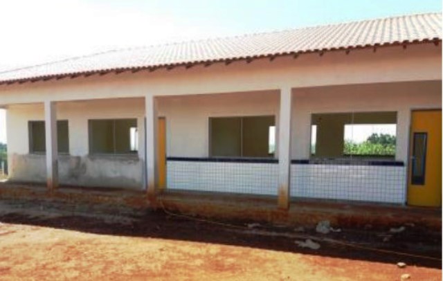 Escola que teve obras retomadas pela Prefeitura de Califórnia após a intervenção do TCE-PR. Foto: Divulgação/TCE-PR
