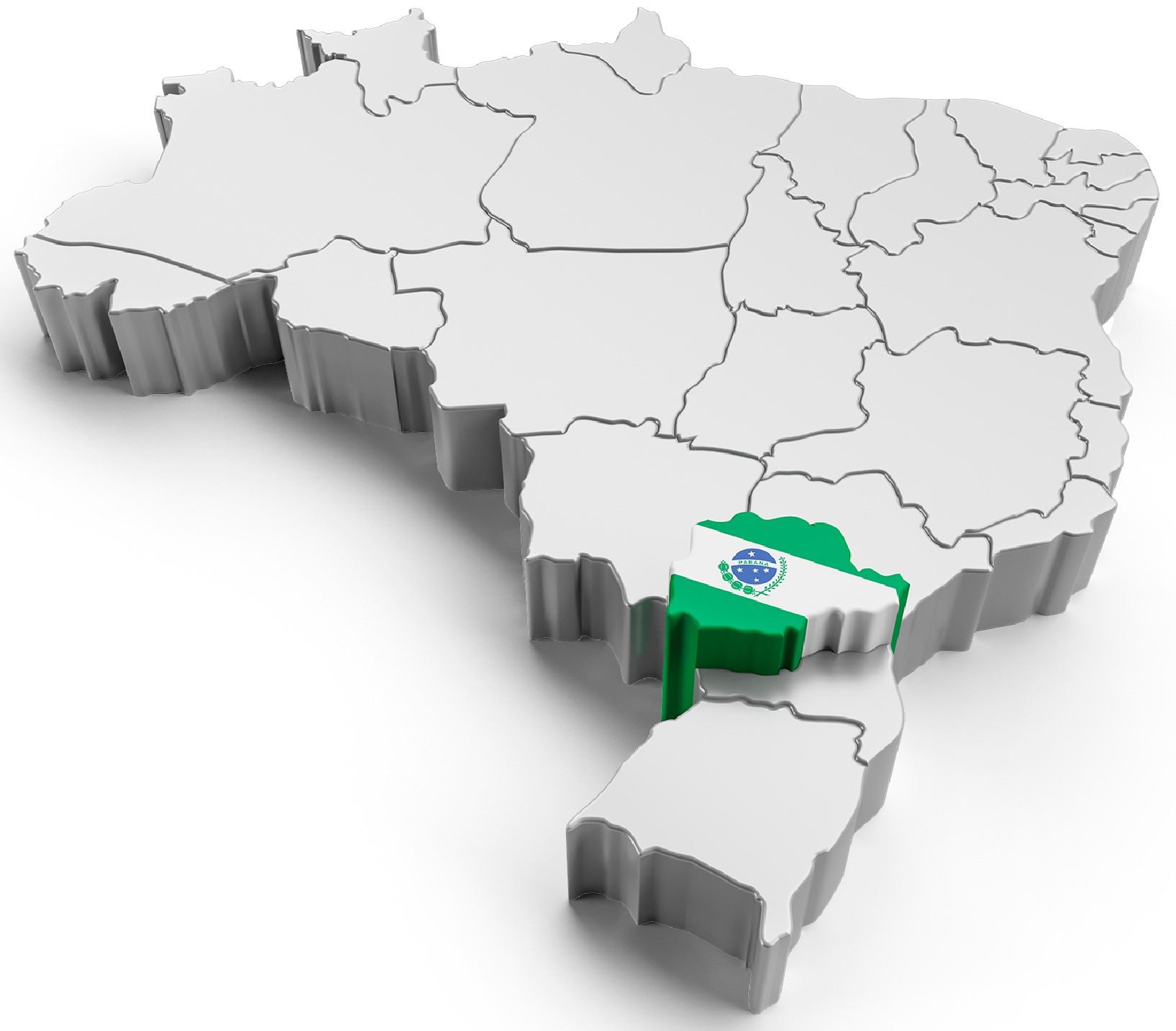O Estado do Paraná é formado por 399 municípios. Ilustração: Núcleo de Imagem/Diretoria de Comunicação Social TCE-PR