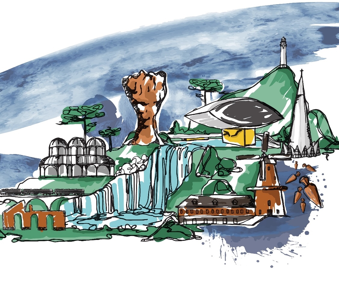 O Estado do Paraná é formado por 399 municípios. Ilustração: Núcleo de Imagem/Diretoria de Comunicação Social TCE-PR