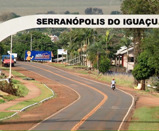 Portal na entrada de Serranópolis do Iguaçu, município na região Oeste do Paraná. Foto: Portal de Notícias G1 Paraná/Divulgação
