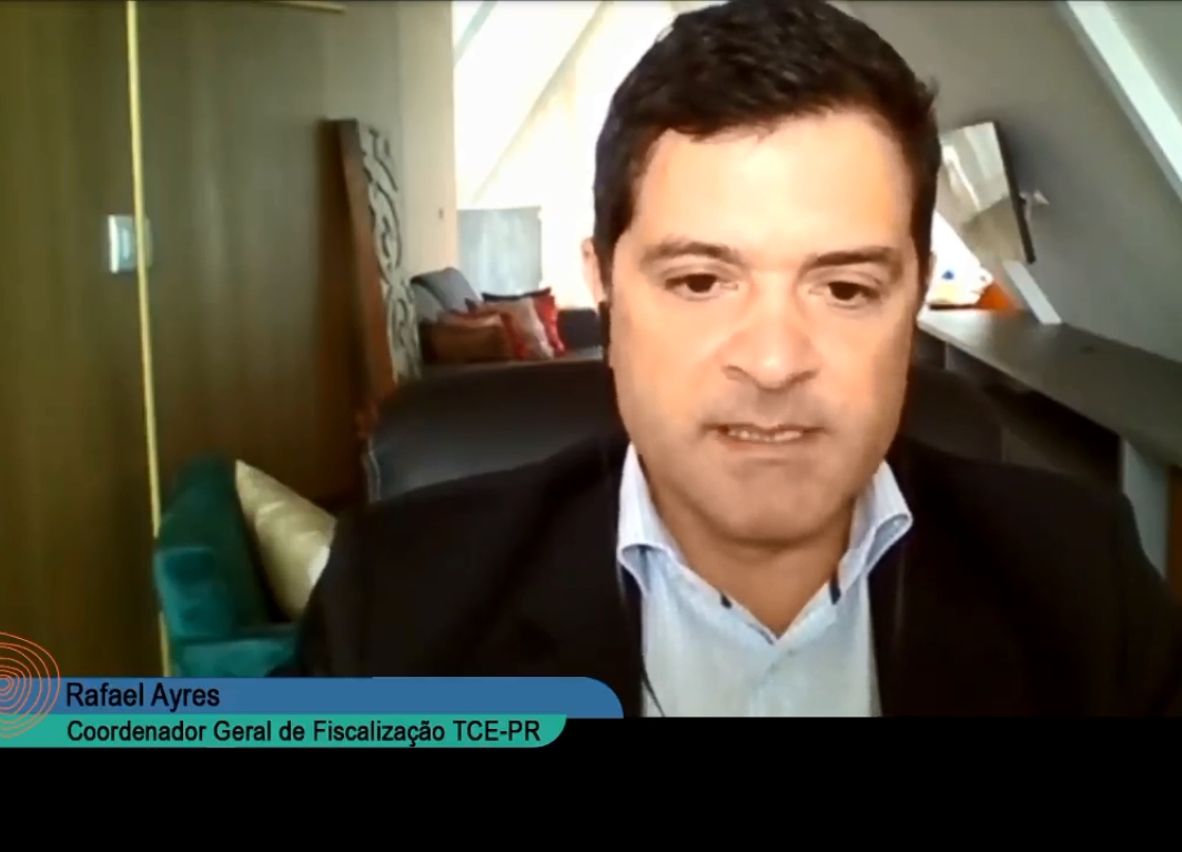 Rafael Ayres, coordenador-geral de Fiscalização do TCE-PR, participa do Fórum de Controle Social, transmitido ao vivo nesta quinta-feira (24 de setembro)