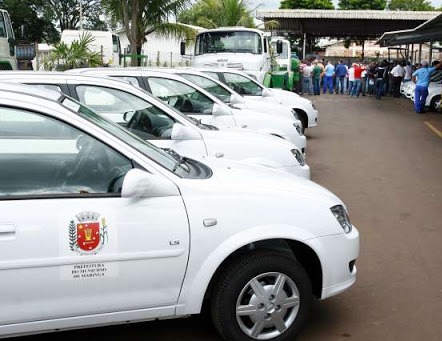 Parte da frota de veículos da Prefeitura de Maringá. Foto: Prefeitura de Maringá/Divulgação