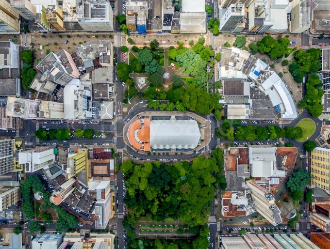 Vista aérea do Centro de Londrina, segundo município mais populoso do Paraná. Foto: Divulgação