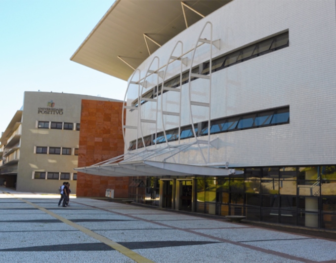 Sede da Universidade Positivo, em Curitiba. Foto: Divulgação