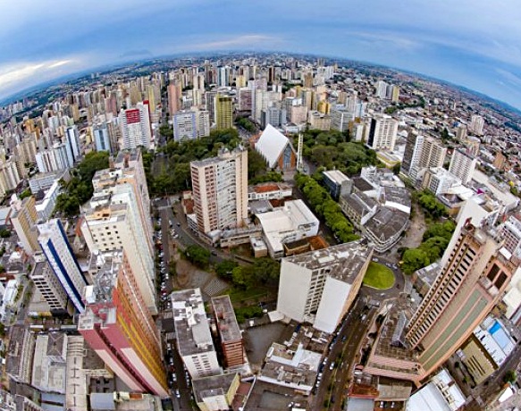 Vista da área central de Londrina, segundo município mais populoso do Paraná. Foto: Divulgação
