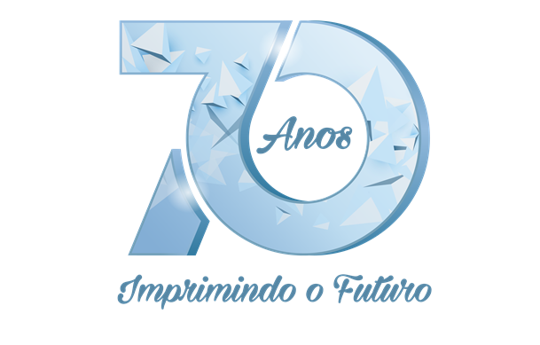 Logomarca dos 70 anos do TCE-PR, desenvolvida pelo Núcleo de Imagem da Diretoria de Comunicação Social (DCS)