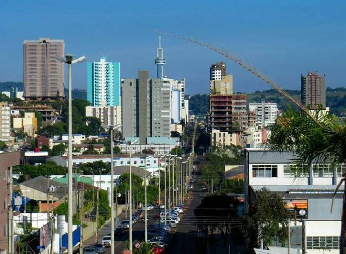 Vista da sede urbana de Francisco Beltrão, município da região Sudoeste do Paraná. Foto: Divulgação