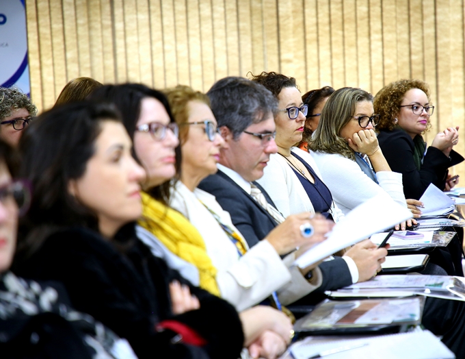 Público do 9º Encontro Técnico de Gestão de Pessoas dos Tribunais de Contas do Brasil, realizado em Curitiba. Foto: Wagner Araújo/Divulgação