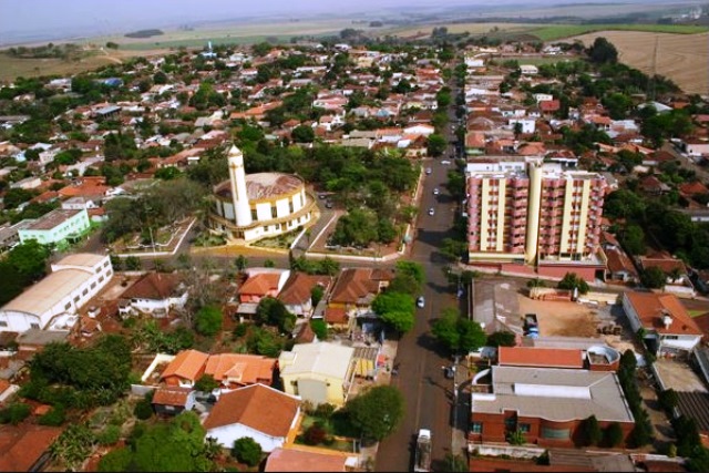 Vista aérea de São Pedro do Ivaí, município da região Central do Paraná