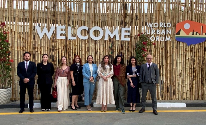 A delegação paranaense na 12ª sessão do Fórum Urbano Mundial, realizado pela Organização das Nações Unidas (ONU) no Cairo, capital do Egito. Foto: Divulgação