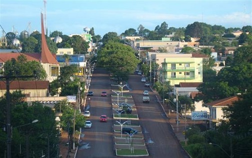 Vista aérea de Roncador, município da região Centro-Oeste do Paraná