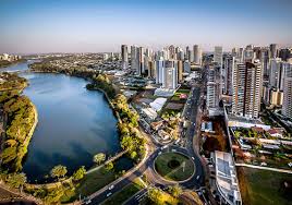 Vista área de Londrina, a partir do Lago Igapó. Foto:Divulgação