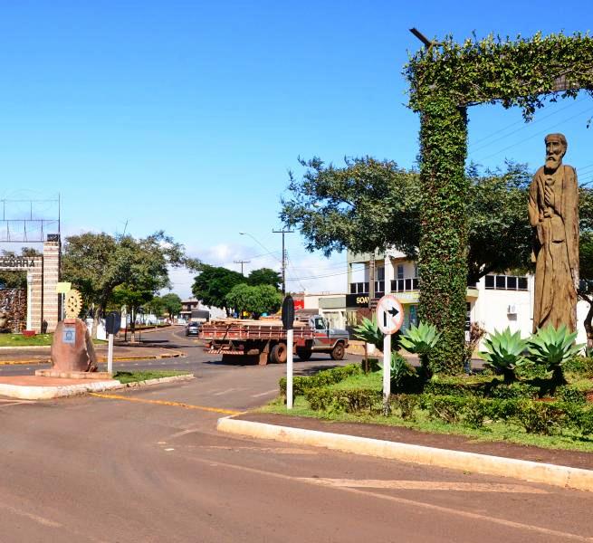 Vista do portal de entrada de Mauá da Serra, município da Região Central do Paraná. Foto: Divulgação