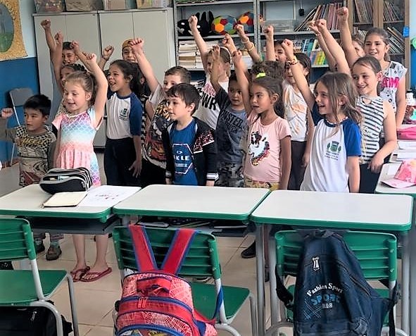 Estudantes de escola pública de Inácio Martins, município da região Centro-Sul do Estado em que o TCE-PR realiza auditoria na área da Educação. Foto: TCE-PR/Divulgação