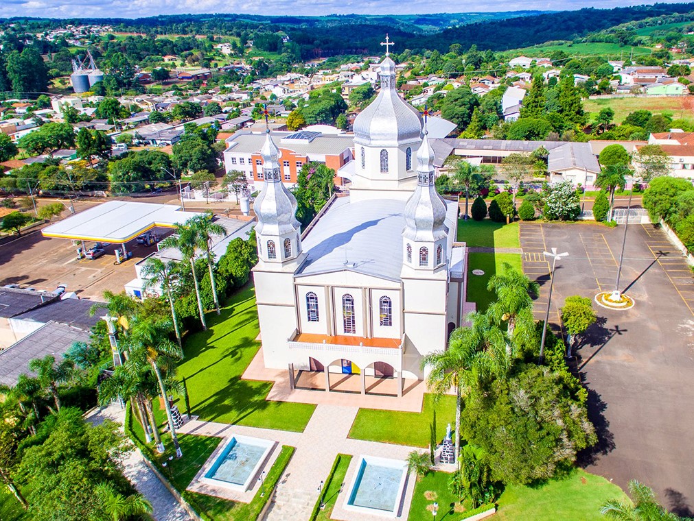 Vista da sede urbana de Pitanga, município da Região Central do Paraná. Foto: Divulgação