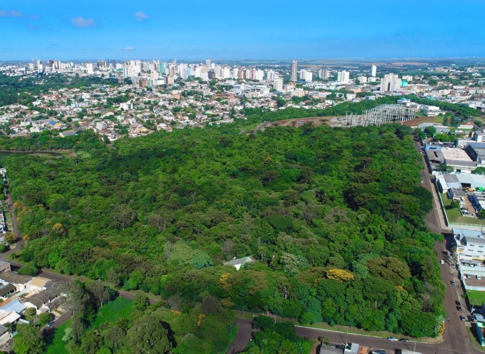 Vista de Cascavel, maior cidade da Região Oeste do Paraná, a partir do Parque Ecológico Paulo Gorski. Foto: Prefeitura de Cascavel/Divulgação