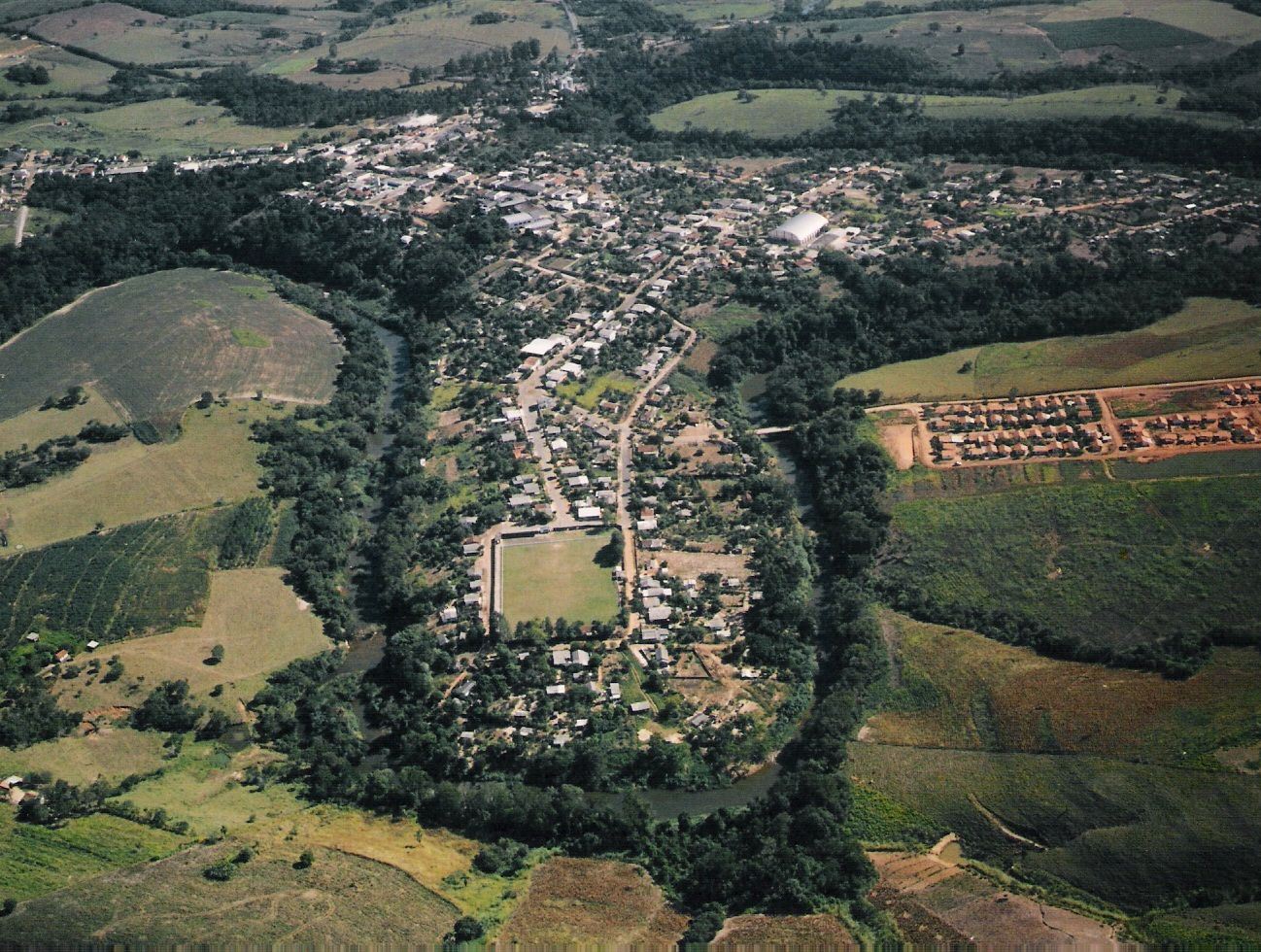 Vista aérea da sede urbana de Cândido de Abreu, município da Região Central do Paraná. Foto: Divulgação/Prefeitura de Cândido de Abreu
