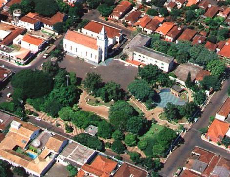 Vista da sede urbana de Santa Mariana, município do Norte Pioneiro do Paraná. Foto: Divulgação