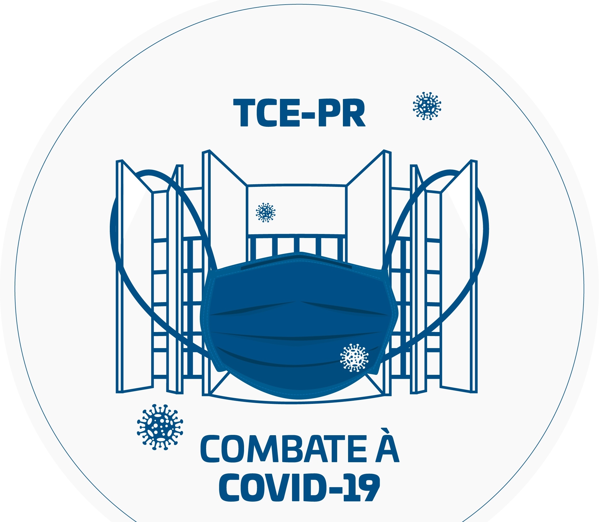 TCE-PR vem adotando uma série de medidas para contribuir no combate à pandemia da Covid-19. Ilustração: Núcleo de Imagem da Diretoria de Comunicação Social/Divulgação TCE-PR