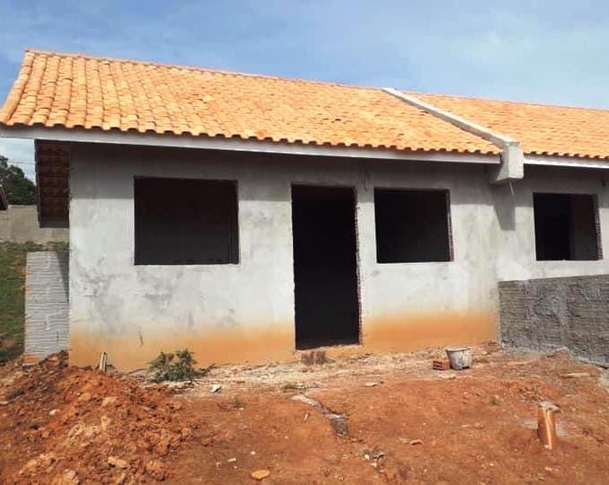 Construção de casas por meio do Programa Família Paranaense, que recebe recursos do Banco Interamericano de Desenvolvimento (BID). Foto: Divulgação