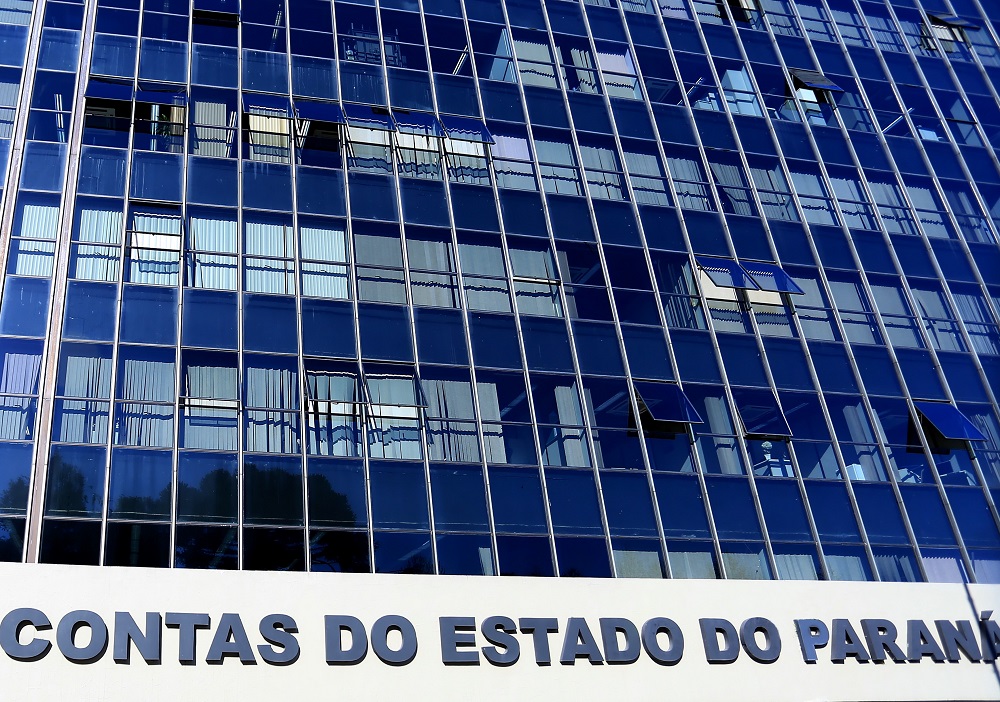 Detalhe do Edifício-Anexo, onde estão instaladas as unidades técnicas do TCE-PR, localizado no bairro Centro Cívico, em Curitiba. Foto: Divulgação/TCE-PR