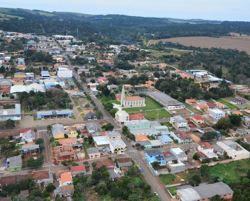 Vista da sede urbana do Município de Ivaí, na Região dos Campos Gerais do Paraná. Foto: Divulgação