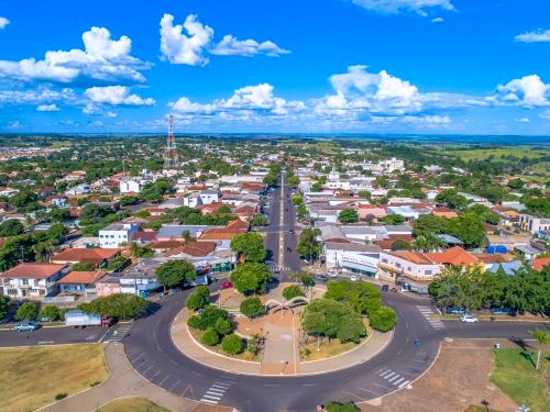 Vista da sede urbana de Pérola, município da Região Noroeste do Paraná. Foto: Prefeitura de Pérola/Divulgação