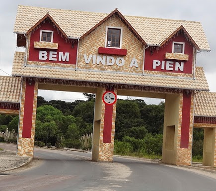 Portal de entrada de Piên, município da Região Metropolitana de Curitiba. Foto: Divulgação