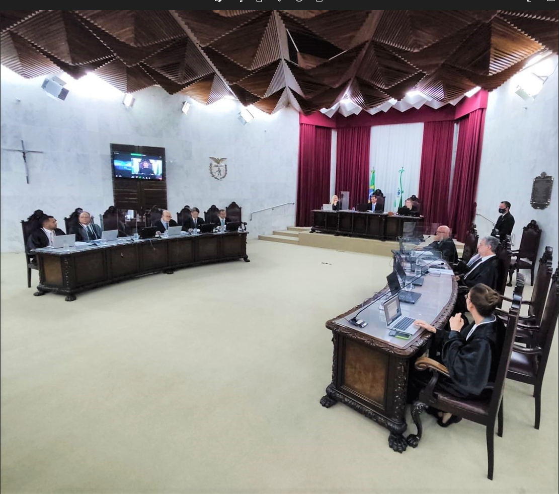 Sessão do Tribunal Pleno do TCE-PR. Foto: Edilson Peruceli/Divulgação TCE-PR